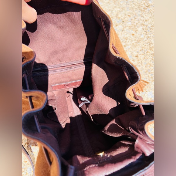 Frye Clara Fringe Leather Suede backpack - Picture 7 of 7